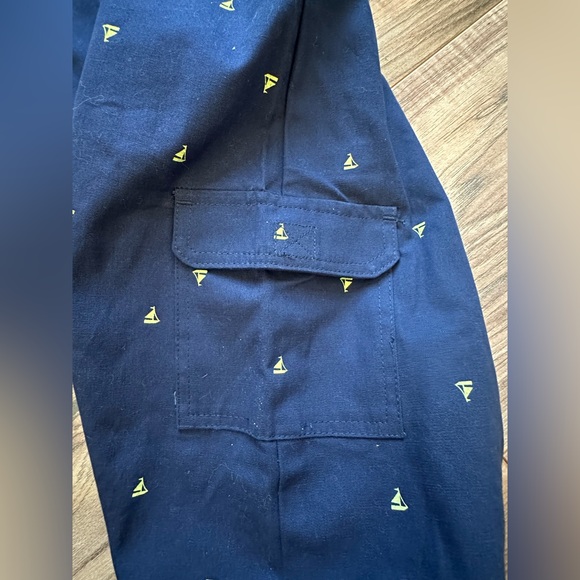 NWT! Carters 24 Months Navy Shortalls with Yellow Sailboats - Picture 4 of 6